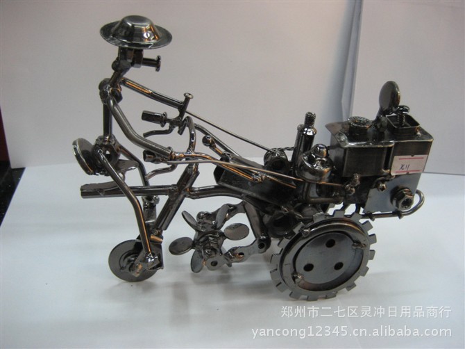 金屬鐵藝摩托車模模型 創(chuàng)意家飾的爆款之選